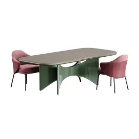 Minotti angie dining Chair Turri Blues Table